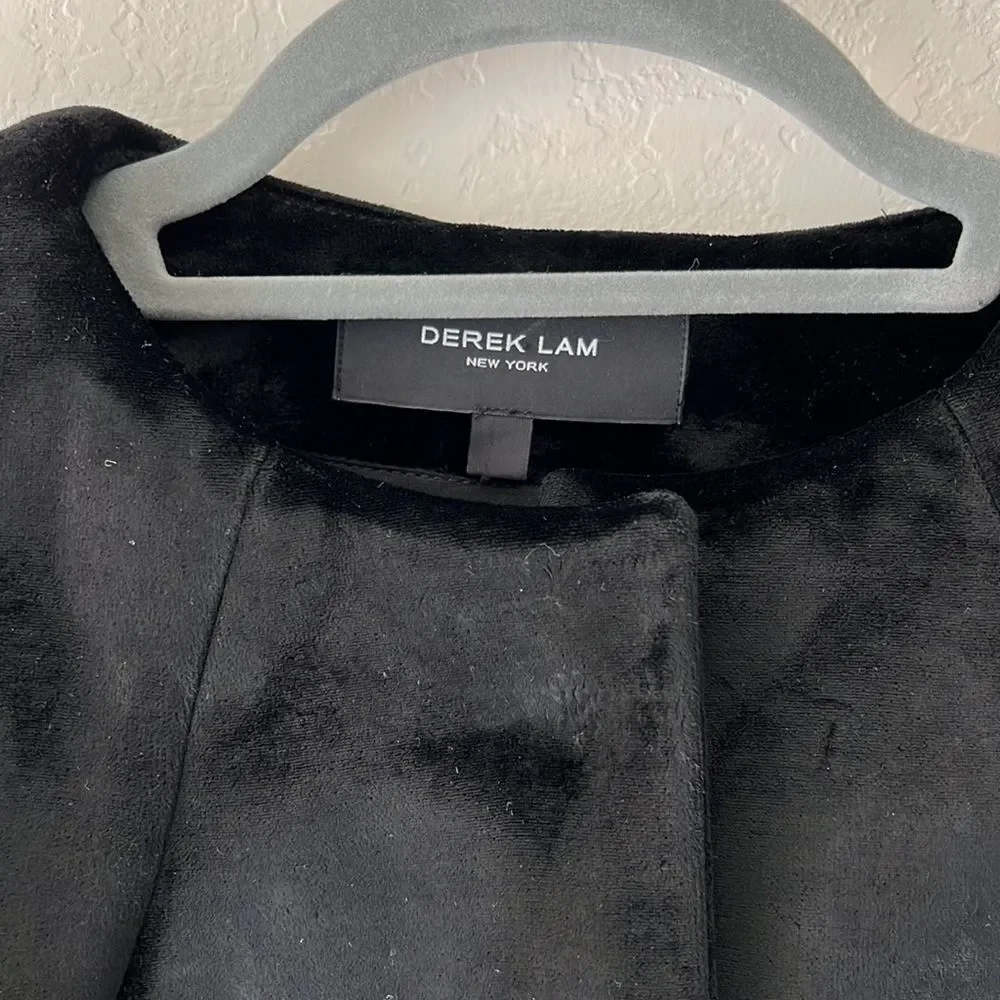 Derek Lam Runway  Fur Crop Biker Jacket Black Size Small - Picture 7 of 11